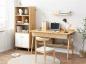 Preview: Großhandel B2B Massivholz Arbeits Tisch Computer Schreibtisch 120cm Kautschuk Set mit Stuhl